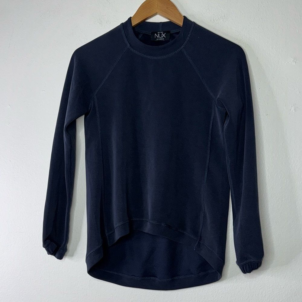 Nux Los Angeles Shirts Top Women’s XS Long Sleeve High Low Scuba Athletic